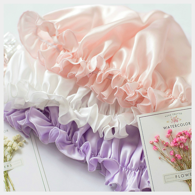 シルク100% シルクサテン ナイトキャップ 潤い 美髪 ヘアケア