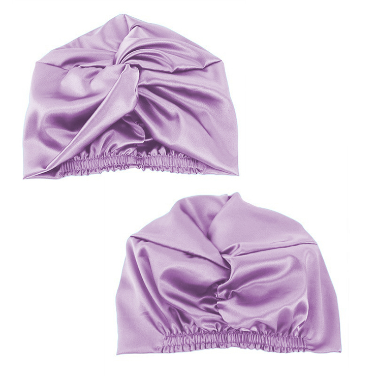 シルク100%サテン ターバン ナイトキャップ