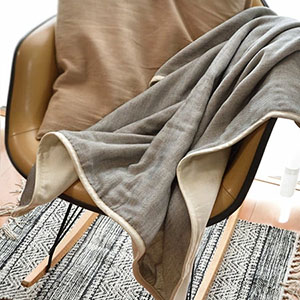 5重織りガーゼケット ハーフ 日本製 コットン100％ omuti オムティ