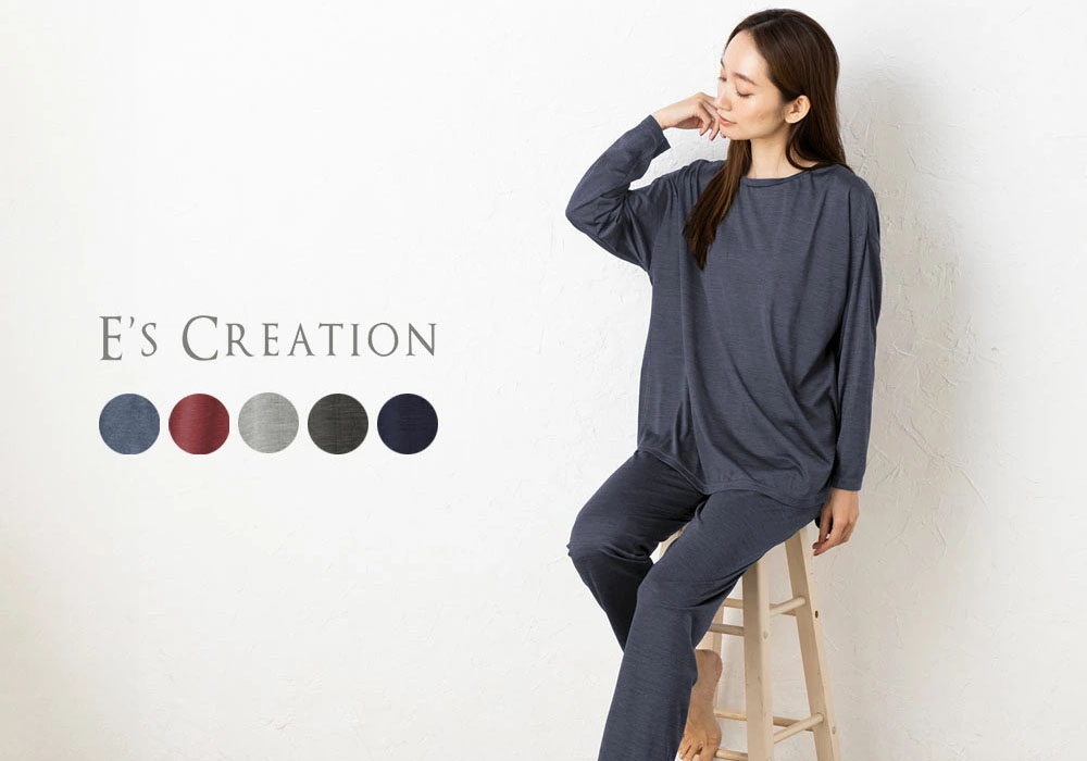 シルク100％ ソフトジャージー パジャマ 上下セット 日本製