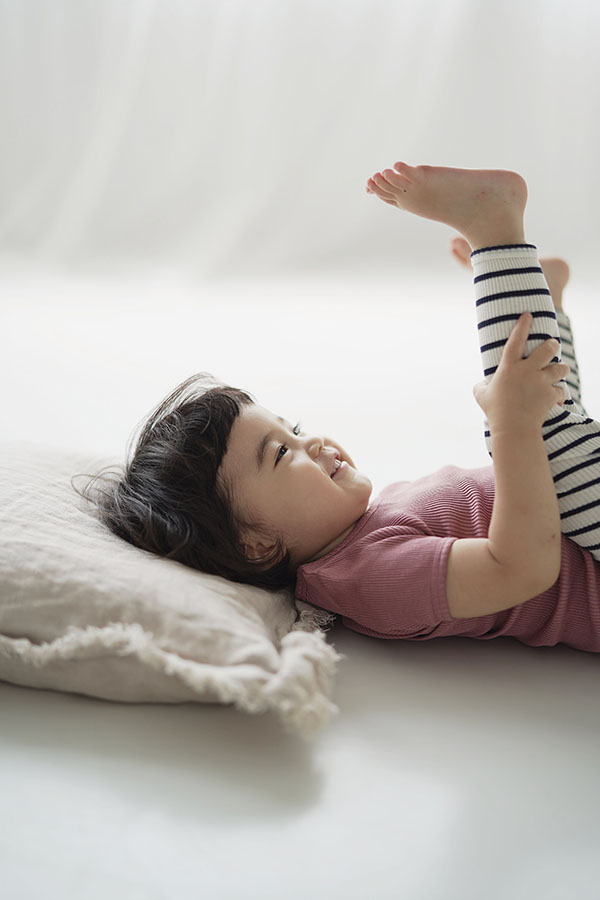 シルクコットン レギンス ピンク グリーン ボーダー ネイビーグレー 70cm 80cm 90cm 100cm