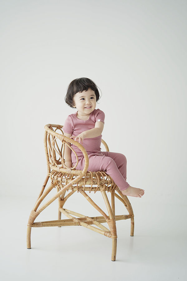 シルクコットン 半袖 ピンク グリーン ボーダー ネイビーグレー 70cm 80cm 90cm 100cm