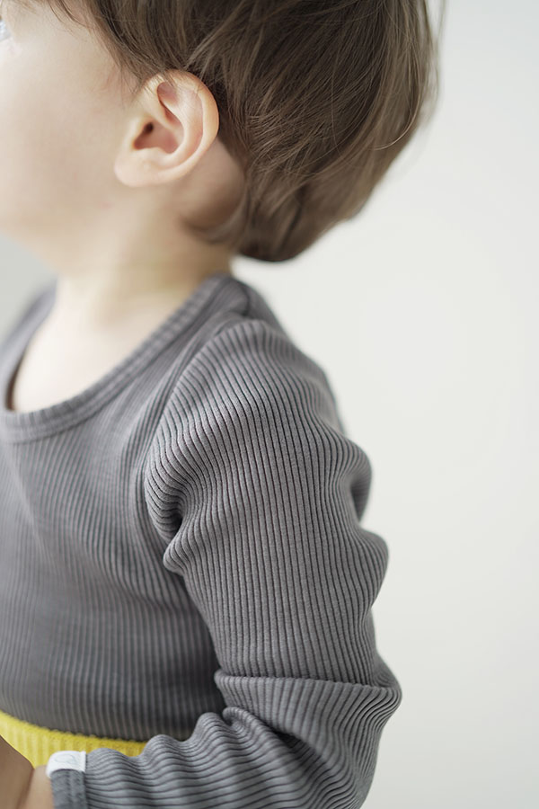 シルクコットン 長袖 ピンク グリーン ボーダー ネイビーグレー 70cm 80cm 90cm 100cm