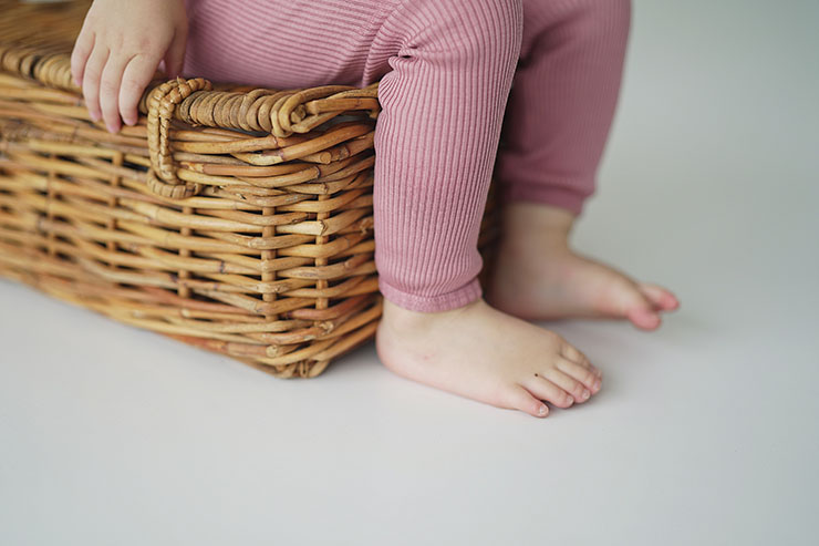 シルクコットン レギンス ピンク グリーン ボーダー ネイビーグレー 70cm 80cm 90cm 100cm