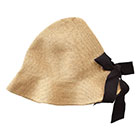 ジュートブレード バックリボンハット 日本製