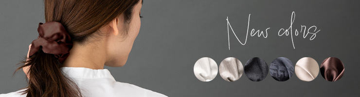 シルク シュシュ 日本製 ヘアゴム