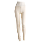 肌側シルク アウトメロー レギンス シルク腹巻付き パジャマインナー 日本製 表側コットン