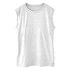 シルク100％ ソフトジャージー カップ付き タンクトップ クルーネック ゆるラク 日本製 ウォッシャブル加工