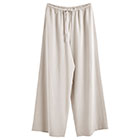 シルクサテンストレッチ ワイドパンツ 19匁