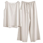 シルクサテンストレッチ パジャマ 上下セット