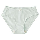 オーガニックコットン100% テレコ ショーツ サニタリー兼用 日本製 マチ裏シルク