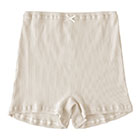 オーガニックコットン100％ テレコ ボクサーショーツ サニタリー兼用 日本製 マチ裏シルク