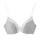 カップ裏シルク モールドカップ ノンワイヤーブラジャー