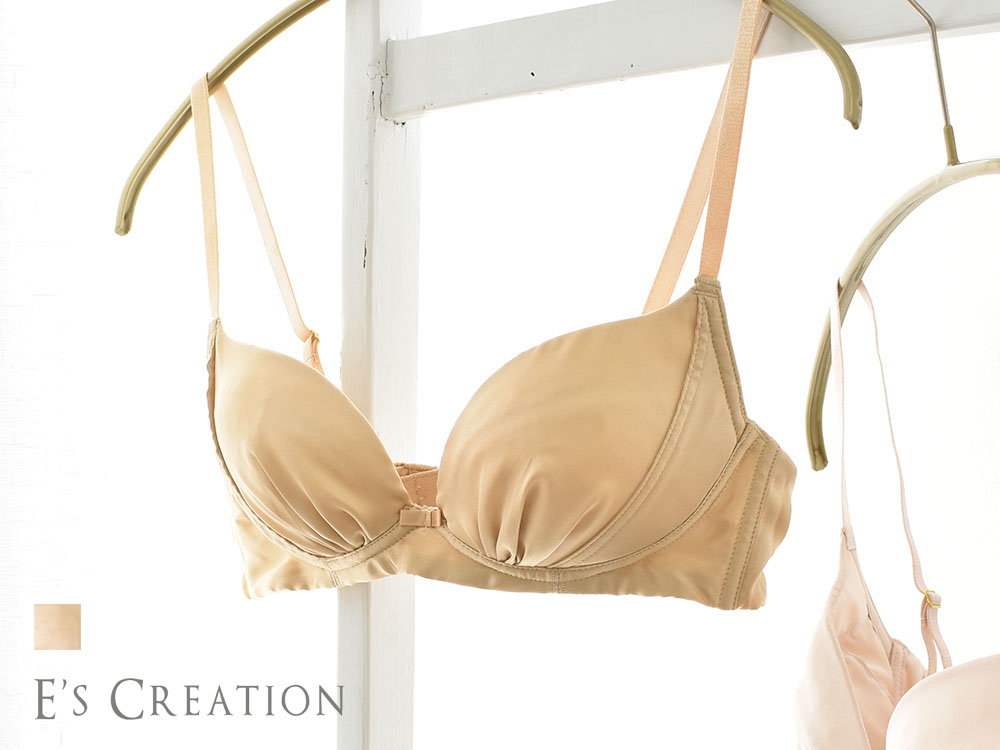 シルクサテン ノンワイヤー ブラジャー
