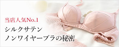 ノンワイヤーシルクブラジャー