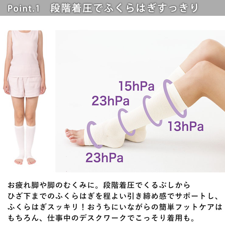 シルク 着圧ソックス 日本製