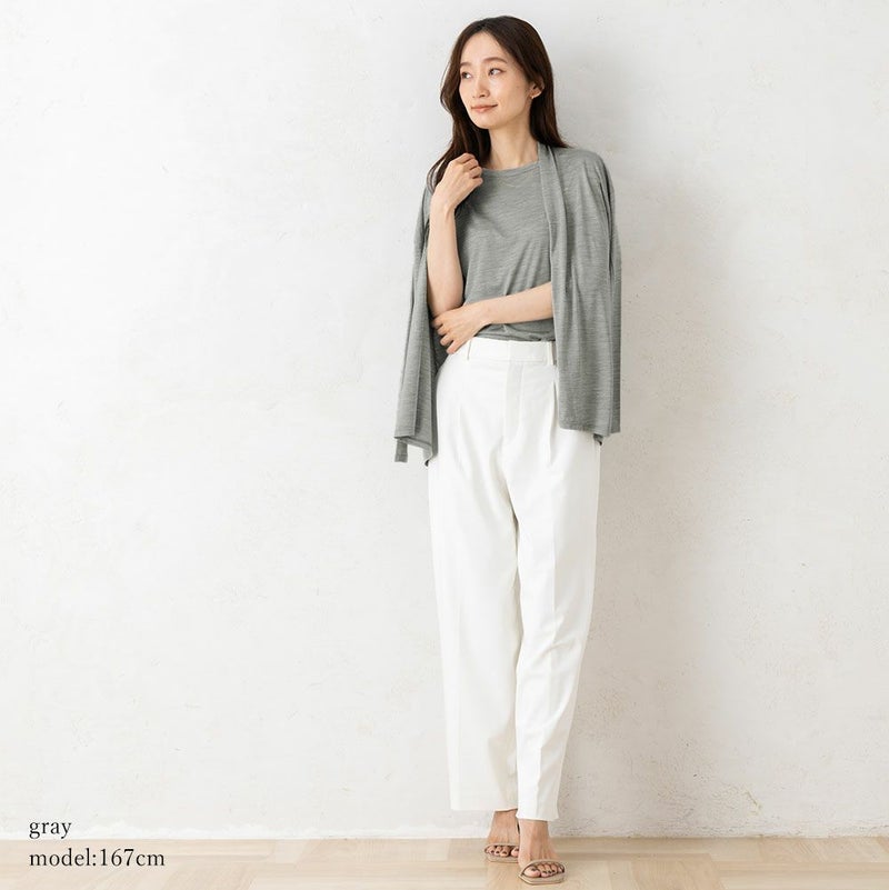 シルク100% ジャージー カーディガン 日本製 ＵＶカット