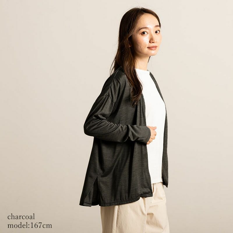 シルク100% ジャージー カーディガン 日本製 ＵＶカット