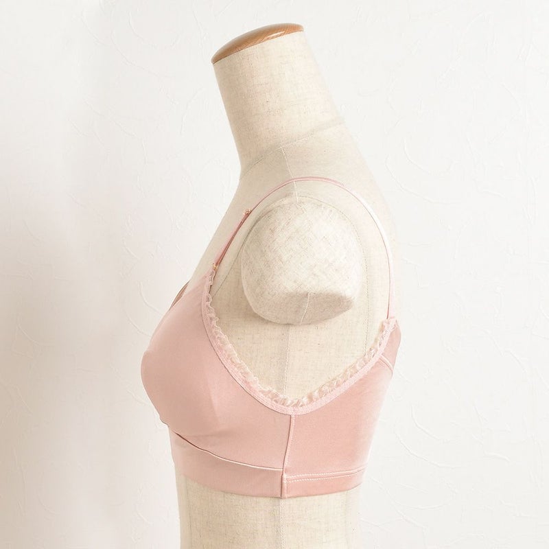 シルク100％スムース ノンワイヤーブラ 日本製