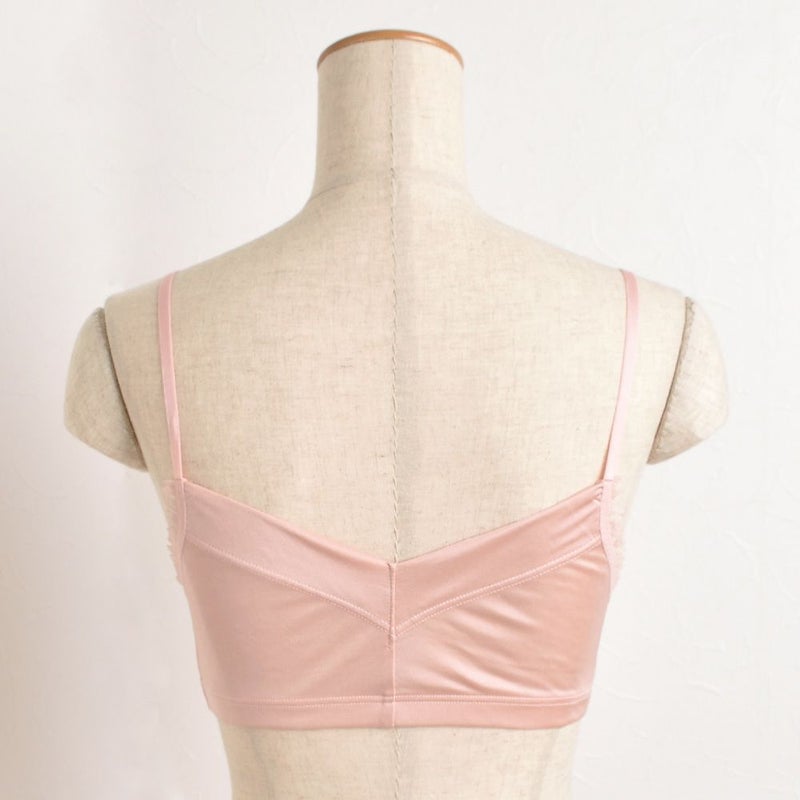 シルク100％スムース ノンワイヤーブラ 日本製