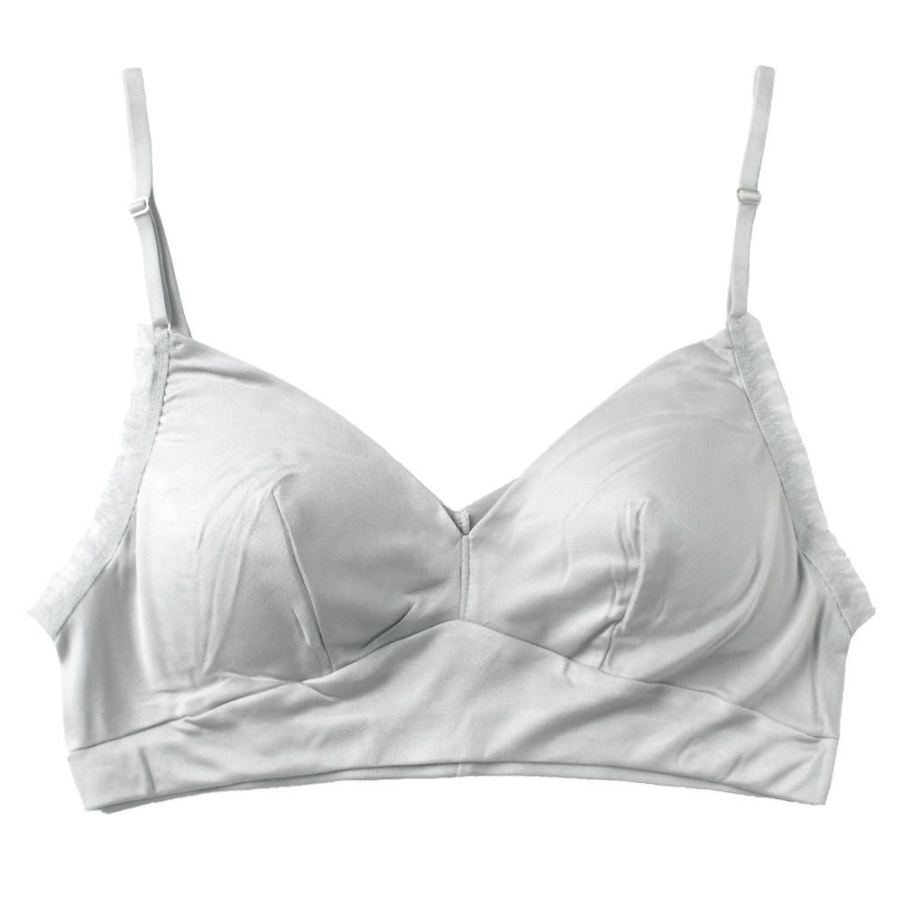 シルク100％スムース ノンワイヤーブラ 日本製