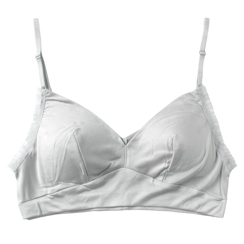 シルク100％スムース ノンワイヤーブラ 日本製