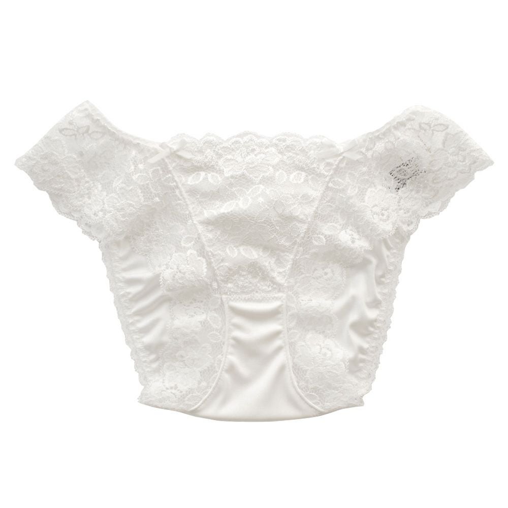 シルクショーツ ストレッチレース付き 日本製
