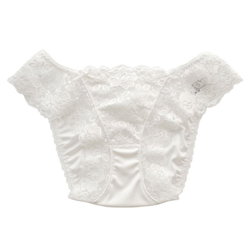 シルクショーツ ストレッチレース付き 日本製