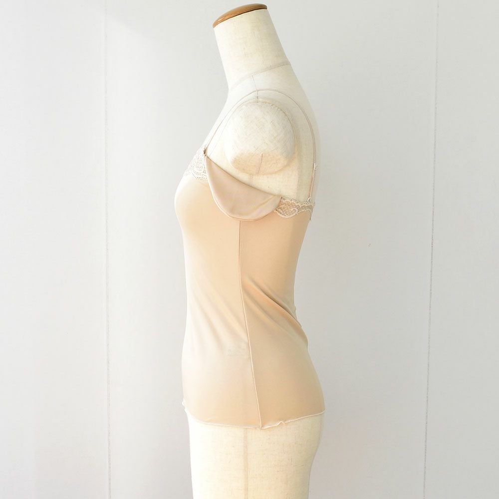 シルクスムース 汗取りパッド付き キャミソール 日本製