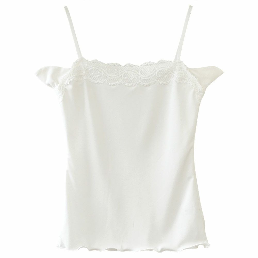 シルクスムース 汗取りパッド付き キャミソール 日本製