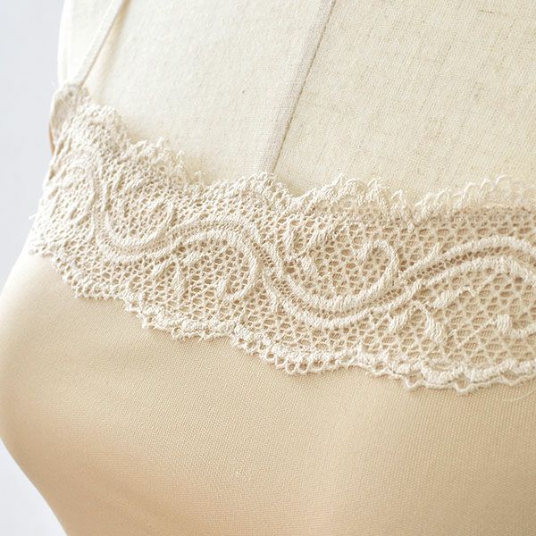 シルクスムース カップ＆汗取りパッド付き キャミソール 日本製