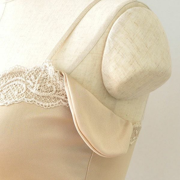 シルクスムース カップ＆汗取りパッド付き キャミソール 日本製