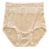 シルク ショーツ お尻すっぽり深履きタイプ 日本製 レース ベージュ