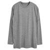 シルク100％ジャージー クルーネック長袖Tシャツ 日本製