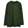 シルク100％ジャージー クルーネック長袖Tシャツ 日本製