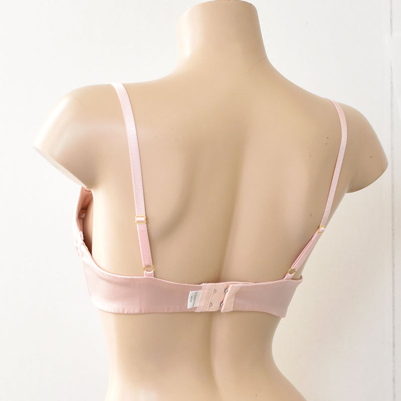 シルクサテン ノンワイヤー ブラジャー