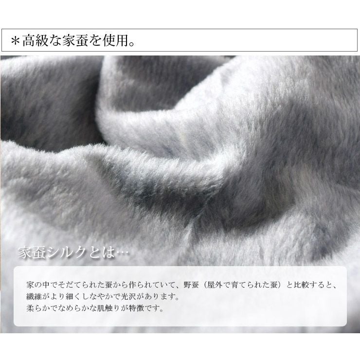 極上家蚕 シルク毛布（ハーフサイズ） 日本製