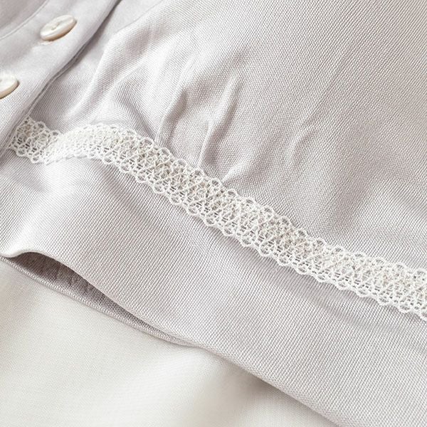 敏感肌用 シルク100％ ノンワイヤーブラジャー 前開き