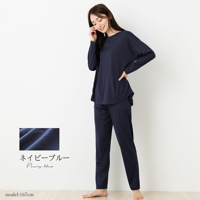 シルク100％ ソフトジャージー パジャマ 上下セット 日本製