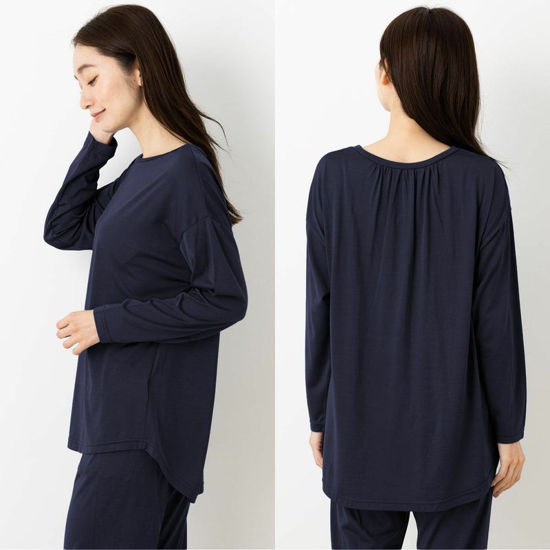 シルク100％ ソフトジャージー パジャマ 上下セット 日本製