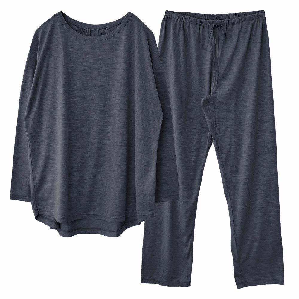 シルク100％ ソフトジャージー パジャマ 上下セット 日本製