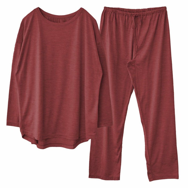 シルク100％ ソフトジャージー パジャマ 上下セット 日本製