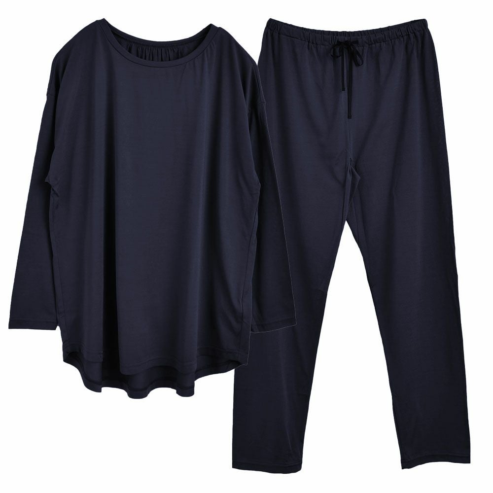 シルク100％ ソフトジャージー パジャマ 上下セット 日本製