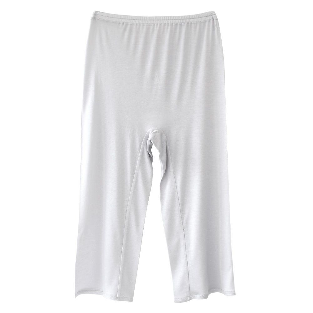  シルク100％ 7分丈ボトム