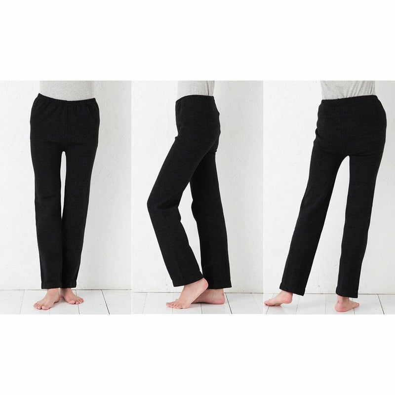 ふんわり裏起毛 シルク レギンスパンツ 日本製