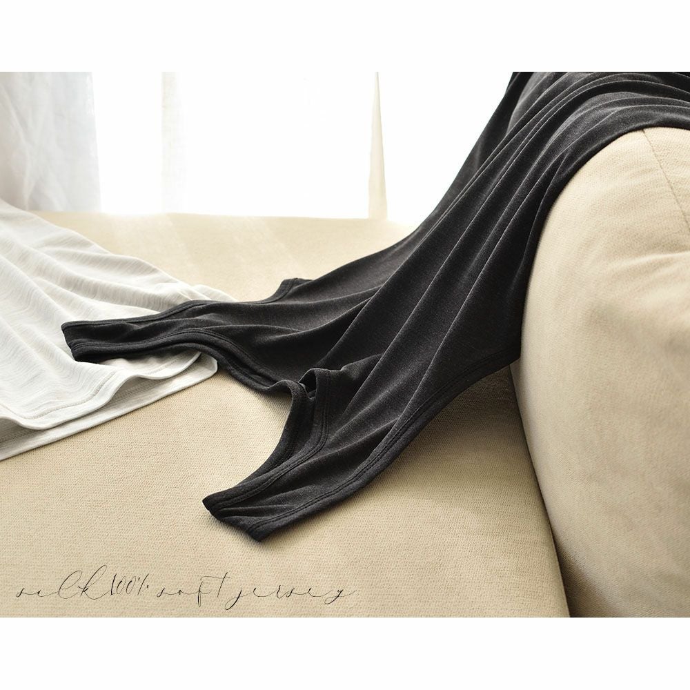 シルク100％ ソフトジャージー タンクトップ 日本製