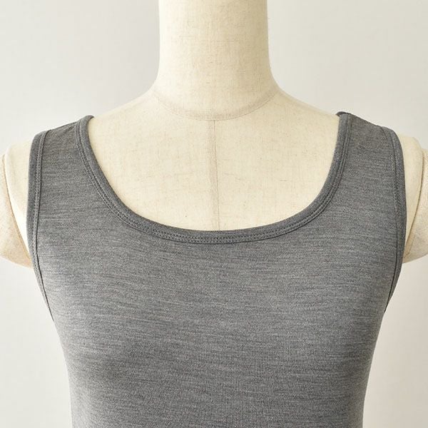 シルク100％ ソフトジャージー タンクトップ 日本製