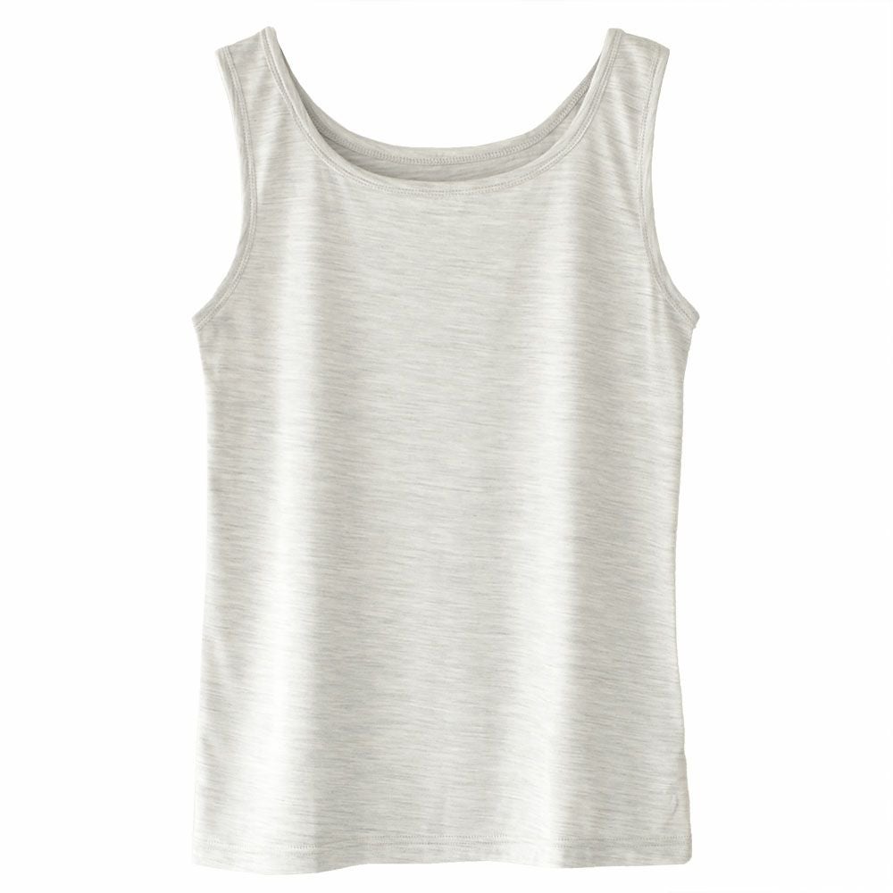シルク100％ ソフトジャージー タンクトップ 日本製