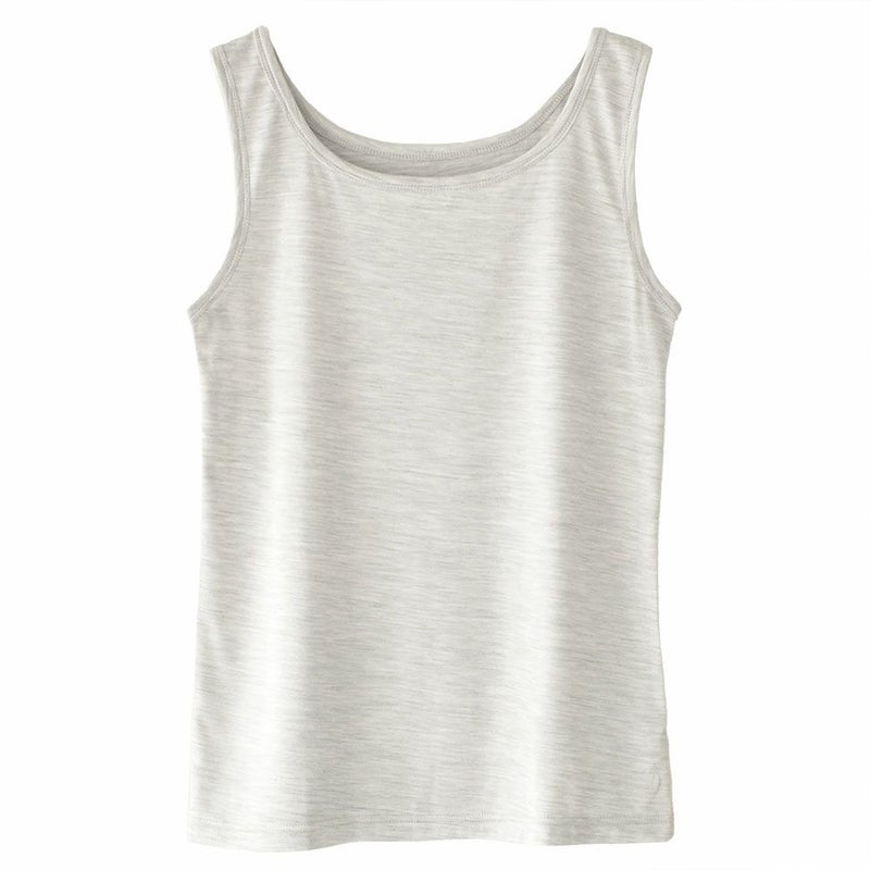 シルク100％ ソフトジャージー タンクトップ 日本製
