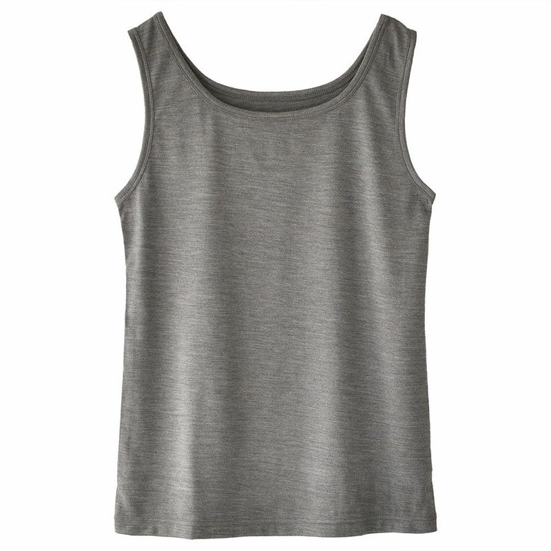 シルク100％ ソフトジャージー タンクトップ 日本製